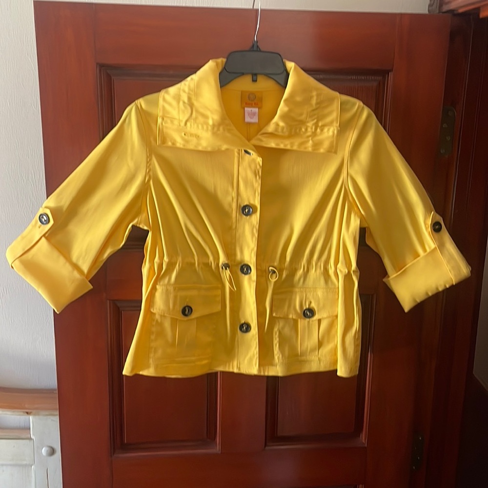 Ruby Rd Vibrant Yellow Ladies Size 8 Jacket
